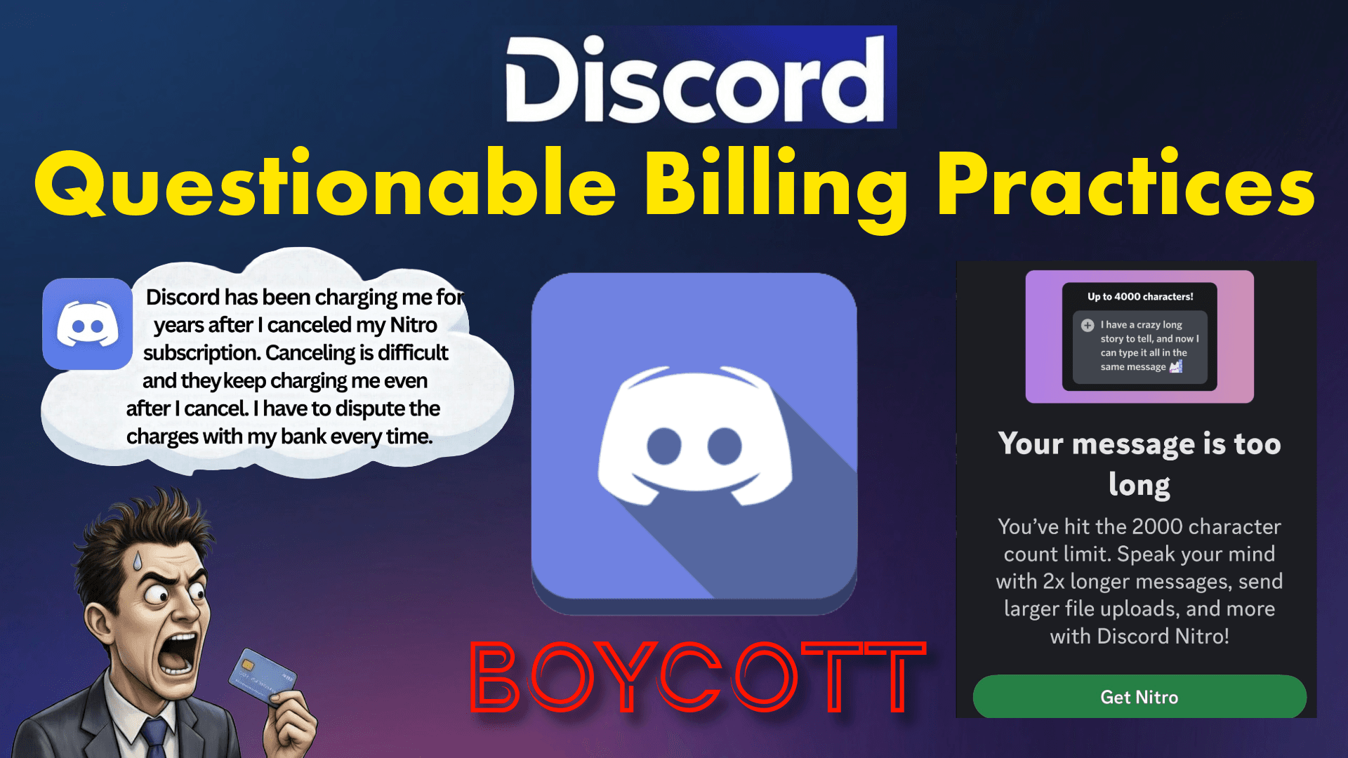 Discord's Questionable Billing Practices, and Combat Strategies