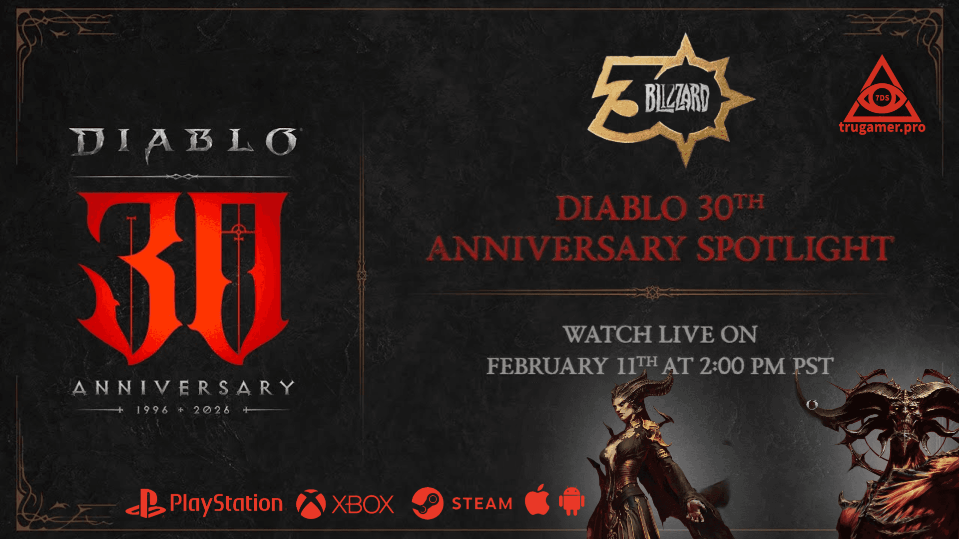 Diablo 30th Anniversary Spotlight is set for Feb 11th, 2026